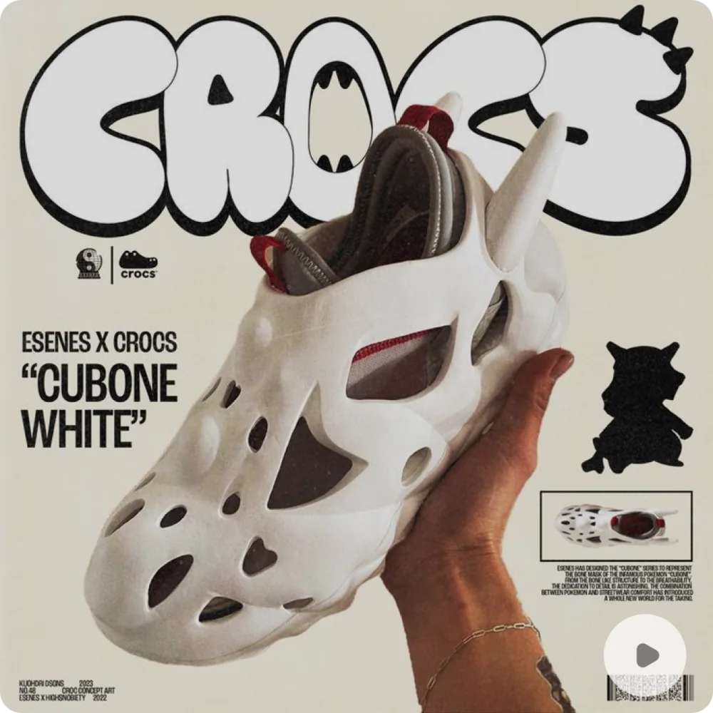 A playful Crocs shoe collaboration campaign