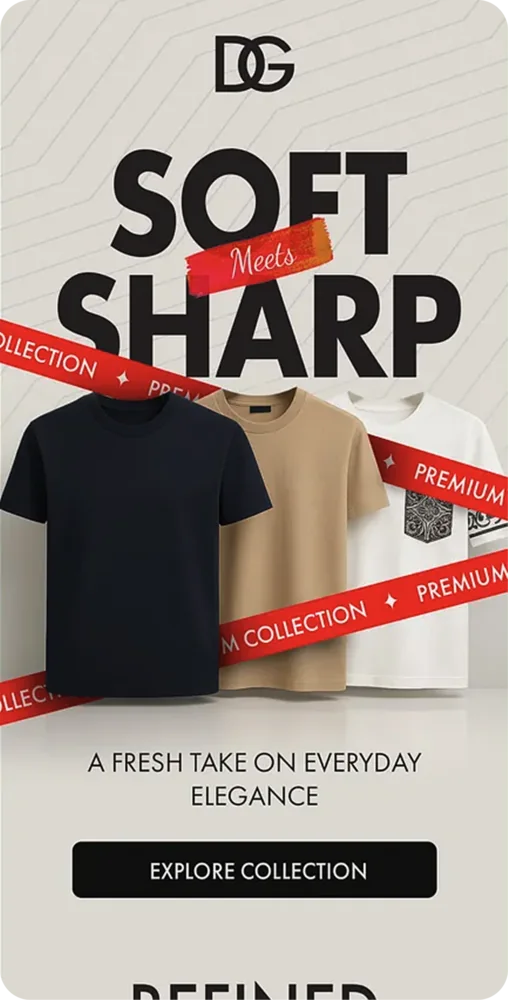 Soft Sharp apparel collection campaign